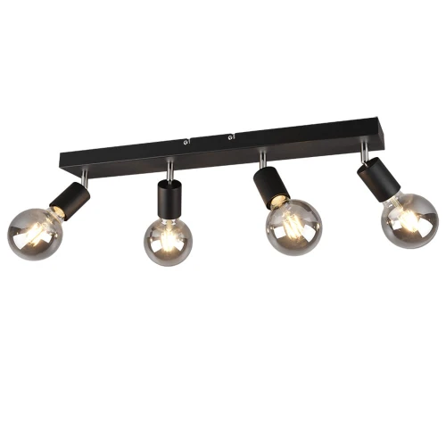 Spot VANNES Czarny mat 4xE27 RL R80184032 | 4017807489149 noxbox lampynox www.lampynox.pl