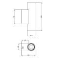 Kinkiet ścienny VANNES Czarny mat 2xE27 RL R20182032 | 4017807491944 noxbox lampynox www.lampynox.pl
