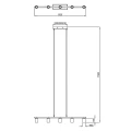 Lampa wisząca VANNES Biały mat 5xE27 RL R30185031 | 4017807489170 noxbox lampynox www.lampynox.pl