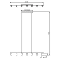 Lampa wisząca VANNES Biały mat 7xE27 RL R30187031 | 4017807489217 noxbox lampynox www.lampynox.pl
