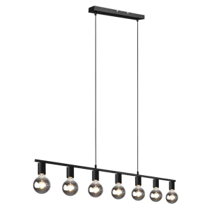 VANNES Czarny mat 7xE27 Lampa wisząca RL R30187032
