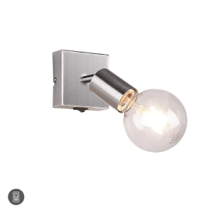 VANNES Nikiel mat E27 Kinkiet regulowany z włącznikiem RL R80181707