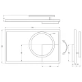 Lampa sufitowa regulowana VERSO Biały mat LED 24W ściemnialna 4000K RL R62182131 | 4017807488517 noxbox lampynox www.lampynox.pl
