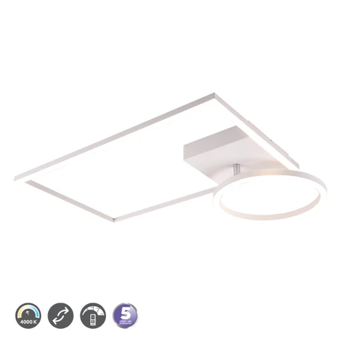Lampa sufitowa regulowana VERSO Biały mat LED 24W ściemnialna 4000K RL R62182131 | 4017807488517 noxbox lampynox www.lampynox.pl