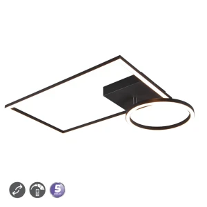 VERSO Czarny mat LED 24W ściemnialna 3000K Lampa sufitowa regulowana RL R62182132