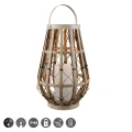 Lampa dekoracyjna zewnętrzna VINTO Beżowa wys. 44,5cm. Efekt płomienia Czujnik zmierzchu RL R55276944 | 4017807492026 noxbox lampynox www.lampynox.pl