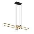 Lampa wisząca SALINAS Mosiądz mat LED 34W 3000K ściemnialna Trio 320310308 | 4017807487916 noxbox lampynox www.lampynox.pl