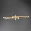 Lampa wisząca SALINAS Mosiądz mat LED 34W 3000K ściemnialna Trio 320310308 | 4017807487916 noxbox lampynox www.lampynox.pl