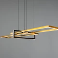 Lampa wisząca SALINAS Mosiądz mat LED 34W 3000K ściemnialna Trio 320310308 | 4017807487916 noxbox lampynox www.lampynox.pl