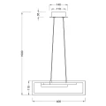 Lampa wisząca SALINAS Mosiądz mat LED 34W 3000K ściemnialna Trio 320310308 | 4017807487916 noxbox lampynox www.lampynox.pl