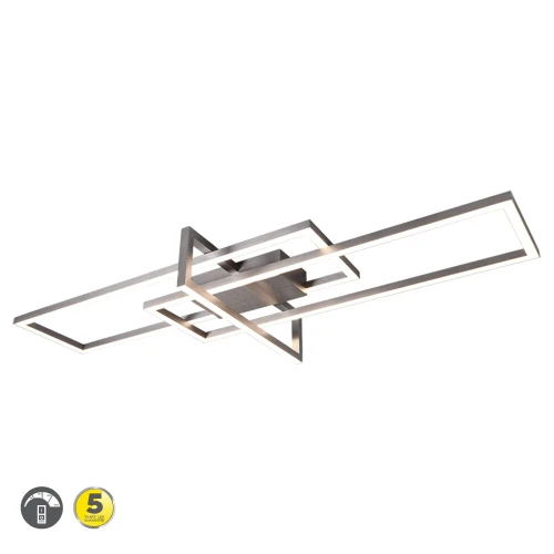 Lampa sufitowa SALINAS Nikiel mat LED 34W 3000K ściemnialna Trio 620310307 | 4017807487862 noxbox lampynox www.lampynox.pl