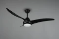 Lampa wisząca ściemnialna z wentylatorem ALESUND czarny mat LED DIM 20W 2700+4000+6000K Pilot RL R67142132 | 4017807529616 noxbox lampynox www.lampynox.pl