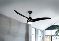 Lampa wisząca ściemnialna z wentylatorem ALESUND czarny mat LED DIM 20W 2700+4000+6000K Pilot RL R67142132 | 4017807529616 noxbox lampynox www.lampynox.pl