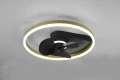 Lampa sufitowa ściemnialna z wentylatorem BORGHOLM czarny mat Ø 50cm LED DIM 30W 2700 - 6500K RL R67083132 | 4017807529647 noxbox lampynox www.lampynox.pl