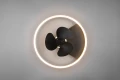 Lampa sufitowa ściemnialna z wentylatorem BORGHOLM czarny mat Ø 50cm LED DIM 30W 2700 - 6500K RL R67083132 | 4017807529647 noxbox lampynox www.lampynox.pl