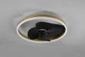 Lampa sufitowa ściemnialna z wentylatorem BORGHOLM czarny mat Ø 50cm LED DIM 30W 2700 - 6500K RL R67083132 | 4017807529647 noxbox lampynox www.lampynox.pl