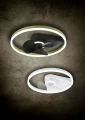 Lampa sufitowa ściemnialna z wentylatorem BORGHOLM czarny mat Ø 50cm LED DIM 30W 2700 - 6500K RL R67083132 | 4017807529647 noxbox lampynox www.lampynox.pl