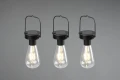Zestaw trzech lamp wiszących dekoracyjnych CAMPUS 3xLED czujnik zmierzchu IP44 Zasilanie solarne RL R35146132 | 4017807529432 noxbox lampynox www.lampynox.pl
