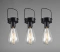 Zestaw trzech lamp wiszących dekoracyjnych CAMPUS 3xLED czujnik zmierzchu IP44 Zasilanie solarne RL R35146132 | 4017807529432 noxbox lampynox www.lampynox.pl