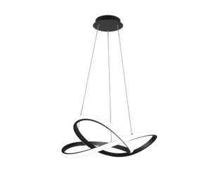 COURSE czarny mat LED 3 step dim 27,5W 4000K Lampa wisząca ściemnialna