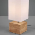 Lampka stołowa WOODY  Biała / Drewno E14  RL R50171030 | 4017807470772  noxbox lampynox www.lampynox.pl