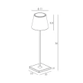 Lampka stołowa ściemnialna zewnętrzna JUSTIN Czarna LED DIM 2,2W 3000K IP54 Lucide 278880330  5411212271754 lampynox noxbox 9.jpg
