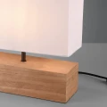 Lampka stołowa WOODY  Biała / Drewno E27 RL R50181030 | 4017807470819  noxbox lampynox www.lampynox.pl
