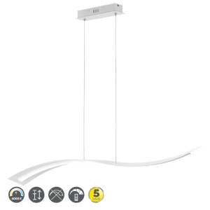 SALERNO biały mat LED 3 step dim 35W 4000K Lampa wisząca ściemnialna