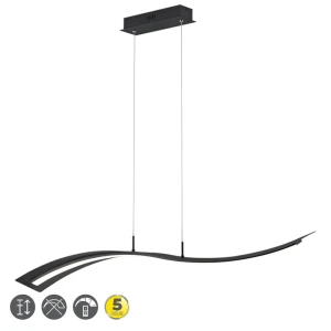 SALERNO czarny mat LED 3 step dim 35W 3000K Lampa wisząca ściemnialna