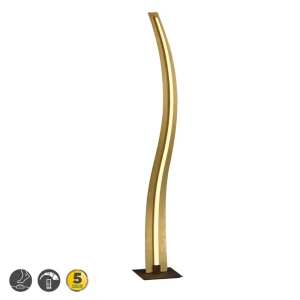 SALERNO złota  LED 3 step dim 31W 3000K Lampa podłogowa ściemnialna