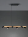 Lampa wisząca regulowana MARLEY czarny mat | brąz 6xGU10 Trio 312490632 | 4017807523843 noxbox lampynox www.lampynox.pl