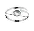 Lampa sufitowa ściemnialna PARMA chrom Ø 50cm LED 3 step dim 37W 4000K RL R67071106 | 4017807525663 noxbox lampynox www.lampynox.pl