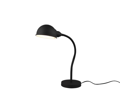 Lampka stołowa PERRY czarny mat E27 regulowany kierunek świecenia Trio 504900132 | 4017807522532 noxbox lampynox www.lampynox.pl