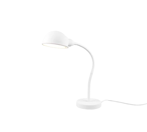 Lampka stołowa PERRY biały mat E27 regulowany kierunek świecenia Trio 504900131 | 4017807522518 noxbox lampynox www.lampynox.pl