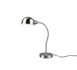 PERRY nikiel mat E27 regulowany kierunek świecenia Lampka stołowa