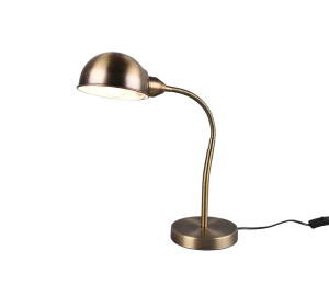 PERRY patyna E27 regulowany kierunek świecenia Lampka stołowa