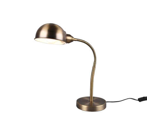 Lampka stołowa PERRY patyna E27 regulowany kierunek świecenia Trio 504900104 | 4017807522570 noxbox lampynox www.lampynox.pl