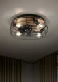 Lampa sufitowa TRONDHEIM czarny mat Wentylator Ø 48cm 3xE27 RL R61105032 | 4017807529586 noxbox lampynox www.lampynox.pl