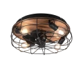 Lampa sufitowa TRONDHEIM czarny mat Wentylator Ø 48cm 3xE27 RL R61105032 | 4017807529586 noxbox lampynox www.lampynox.pl