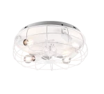 TRONDHEIM biały mat Wentylator Ø 48cm 3xE27 Pilot Lampa sufitowa