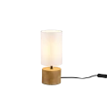 Lampka stołowa WOODY Biała / Drewno E14 RL R50171930 | 4017807523782 noxbox lampynox www.lampynox.pl