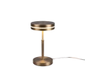 Lampka stołowa FRANKLIN Patyna LED 6W 3000K Trio 526510104 | 4017807525373 noxbox lampynox www.lampynox.pl