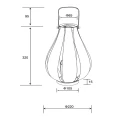 Lampa dekoracyjna zewnętrzna MONTERO Antyczne srebro wys. 33cm. Efekt płomienia Czujnik zmierzchu RL R55266188 | 4017807492323 noxbox lampynox www.lampynox.pl