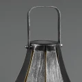 Lampa dekoracyjna zewnętrzna MONTERO Antyczne srebro wys. 33cm. Efekt płomienia Czujnik zmierzchu RL R55266188 | 4017807492323 noxbox lampynox www.lampynox.pl