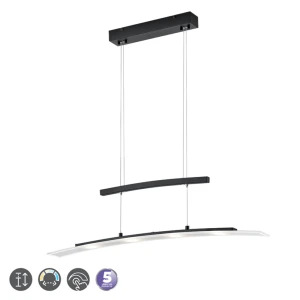 SAMOS Czarny mat LED SMD 4W   zmienna barwa światła Lampa wisząca 