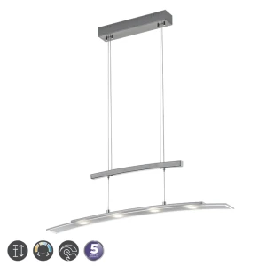 SAMOS Nikiel mat LED SMD 4W   zmienna barwa światła Lampa wisząca 