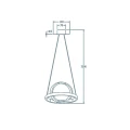 Lampa wiszaca SANSA Czarny mat LED 28W ściemnialna 3000K RL R32751132 | 4017807488708 noxbox lampynox www.lampynox.pl