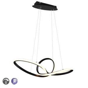SANSA Czarny mat LED 28W ściemnialna 3000K Lampa wiszaca RL R32751132