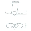 Lampa wiszaca SANSA Czarny mat LED 28W ściemnialna 3000K RL R32751132 | 4017807488708 noxbox lampynox www.lampynox.pl