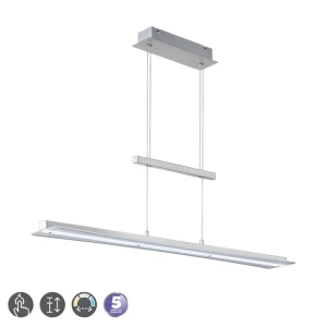 SMASH Nikiel mat LED 3x5W 3000+4000+5000K+6500K ściemnialna Lampa wisząca RL R32421107